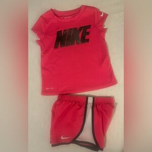 Nike Hot Pink Dri-FIT Activewear Set Girl 6/6X